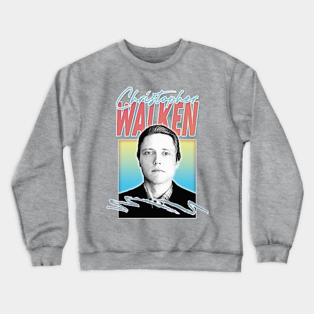 Christopher Walken / 80s Aesthetic Fan Art Gift Design Crewneck Sweatshirt by DankFutura